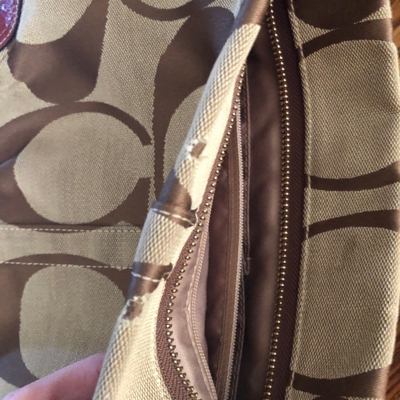 Coach Purse, Dark Purple color - Picture 3 of 8